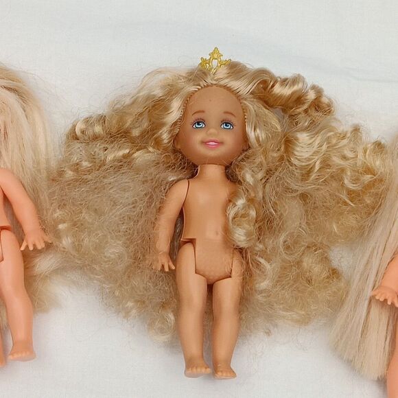 Mattel Barbie 2 Chicken Pox Kelly - Princess & Pauper Kelly No Clothes Vintage - Picture 3 of 13